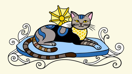 Minimalist line art in monochrome tones with soft diffused lighting evokes a sophisticated, relaxed mood through graceful contours and intricate details. Ideal for luxury branding, high-end fashion graphics, premium packaging, web design elements, and elegant stationery. Versatile for creative professionals targeting refined aesthetics in and digi. AI-generated vector illustration. AI-generated illustration.のイラスト素材