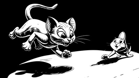 Whimsical 3D digital artwork showcasing expressive anthropomorphic characters in a lively dynamic pose with bright even lighting and centered white background composition. The playful, adventurous mood and cheeky attitudes make it ideal for children's books, animations, games, educational materials, greeting cards, and fun promotional graphics targeting young. AI-generated vector illustration. AI-generated illustration.のイラスト素材