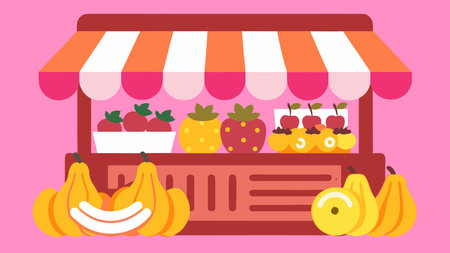 Dynamic 3D isometric digital artwork featuring warm market lighting, detailed textures, and a lively mood in an engaging composition. Ideal for retail , food industry promotions, app interfaces, and visuals targeting businesses and consumers seeking vibrant, approachable graphics. The isometric style provides a fresh, modern pe. AI-generated digital illustration. AI-generated vector illustration. AI-generated illustration.のイラスト素材