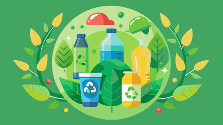 Flat vector design featuring a vibrant green palette and hopeful, uplifting mood ideal for promoting...
