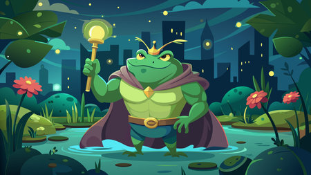 Whimsical graphic style fantasy abstract composition with romantic firefly lighting and hopeful power mood, blending playful enchantment with dynamic energy. Ideal for children's fairy tale books, magical posters, apparel prints, greeting cards, and fantasy merchandise targeting young audiences, storytellers, and creative industries. Versatile artwork enhance. AI-generated vector illustration. AI-generated illustration.のイラスト素材