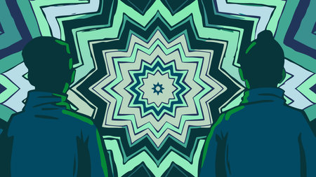 Modern street art inspired digital design bursting with rhythmic energy through high-key flashy...