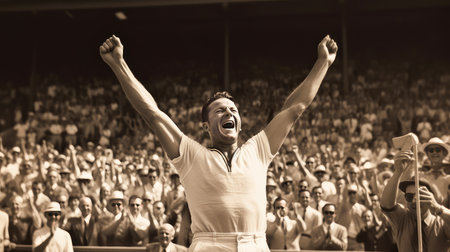 Old padel tennis player with racket. Man athlete with paddle tenis racket on court. Sport concept. Download a high quality photo for the design of a sports app or websiteの素材