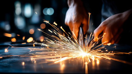 the electrician cuts the wire with special tools to connectの素材