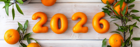 Happy new year 2026 - festive new year party background greeting card with text - Golden yellow fireworks in dark black nightの素材