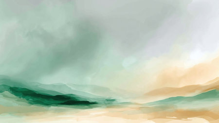 Summer landscape. Beautiful summer mountain panorama. Natural background USA. Green mountains and layers of hills. Election day in USA. America day. Festive mood on President's day.の素材