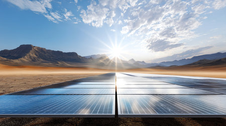 Planet Earth with clean air and nature relying on renewable resources. Ecological concept of alternative sustainable energy for an ecologically clean planet. Concept of ecology and environmental protection.の素材