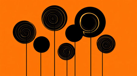 Halloween pumpkin on abandoned old road and medieval castle on the backgroundの素材