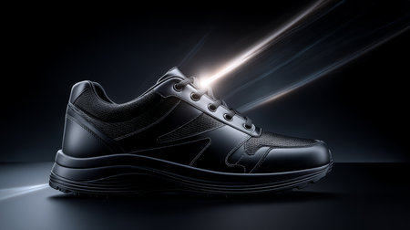 Art object for Black Friday, sales and promotions with a dark, black, colorful and effective theme. Luxury picture for advertising goods on the day of big discounts. Abstract background.の素材