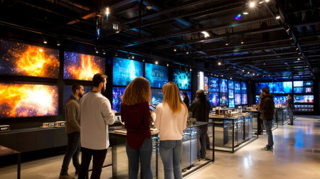 Consumerism, sales, black friday. Online shopping.の素材