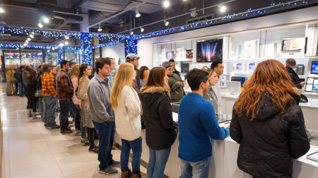 Consumerism, sales, black friday. Online shopping.の素材