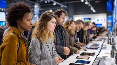 Consumerism, sales, black friday. Online shopping.の素材