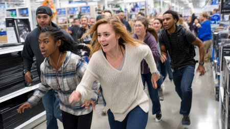 Consumerism, sales, black friday. Online shopping.の素材