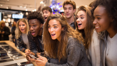 Consumerism, sales, black friday. Online shopping.の素材