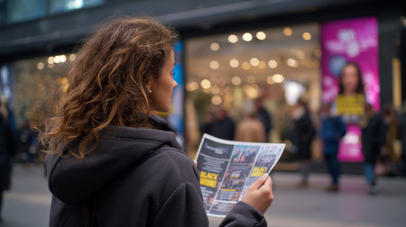 Consumerism, sales, black friday. Online shopping.の素材