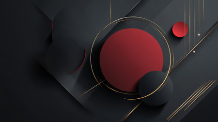 Art object for Black Friday, sales and promotions with a dark, black, colorful and effective theme. Luxury picture for advertising goods on the day of big discounts. Abstract background.の素材