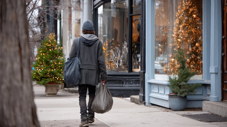 As a result of winter's cold, harshness, and warmth, holidays merge into one moment. The concept of loneliness and social support.の素材