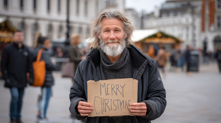 As a result of winter's cold, harshness, and warmth, holidays merge into one moment. The concept of loneliness and social support.の素材