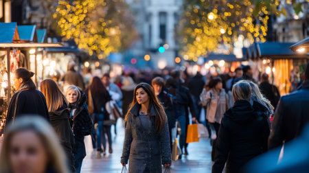 Consumerism, sales, black friday. Online shopping.の素材