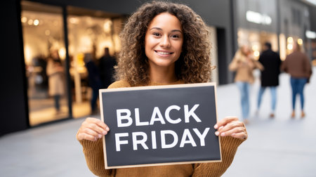 Consumerism, sales, black friday. Online shopping.の素材