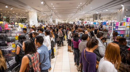 Consumerism, sales, black friday. Online shopping.の素材