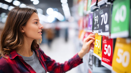 Consumerism, sales, black friday. Online shopping.の素材