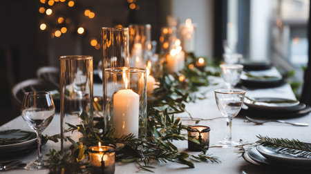 Merry Christmas and Happy Holidays greeting card, frame, and banner. New Year. Noel. Winter Christmas themeの素材