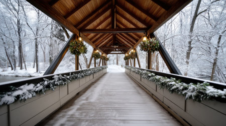 Merry Christmas and Happy Holidays greeting card, frame, and banner. New Year. Noel. Winter Christmas themeの素材