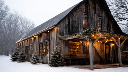 Merry Christmas and Happy Holidays greeting card, frame, and banner. New Year. Noel. Winter Christmas themeの素材