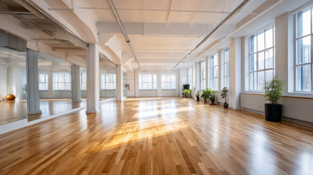 Equipment and exercise machines in the fitness center modern gym for sports, fitness and yoga. Healthy lifestyle, life on sports, maintaining a figure in a slim body.の素材