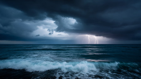 Calm close-up of calm sea water waves with palm trees. Beautiful panorama, tropical island beach landscape exotic shore coast. Summer vacation, holiday amazing nature. Sea background.の素材
