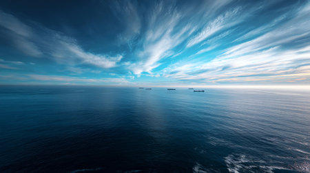 Calm close-up of calm sea water waves with palm trees. Beautiful panorama, tropical island beach landscape exotic shore coast. Summer vacation, holiday amazing nature. Sea background.の素材