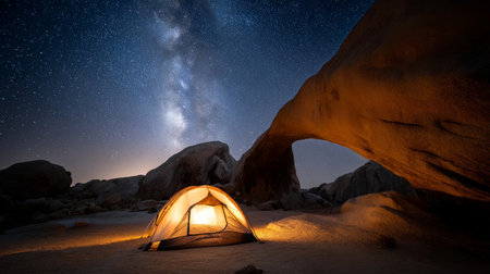 A beautiful desert backdrop. A gorgeous scene straight out of an Arabian fairy tale, where sand, heat, and silence reignの素材
