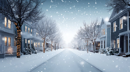 Merry Christmas and Happy Holidays greeting card, frame, and banner. New Year. Noel. Winter Christmas themeの素材