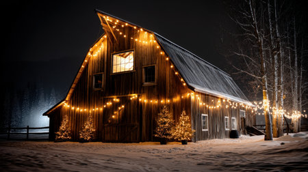 Merry Christmas and Happy Holidays greeting card, frame, and banner. New Year. Noel. Winter Christmas themeの素材