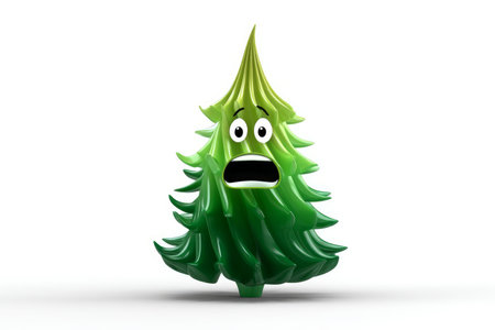 A chic, creative, and beautiful Christmas or New Year tree for the interior of a stylish home or office, in a minimalist styleの素材