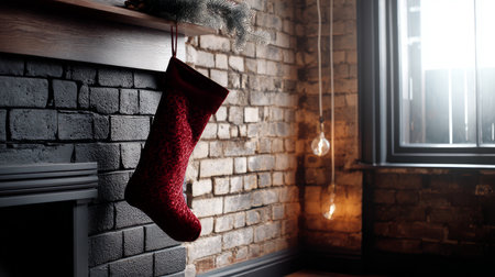 Loneliness during christmas holidays with copy space, holiday contrast, aging, and emotional storytelling.の素材