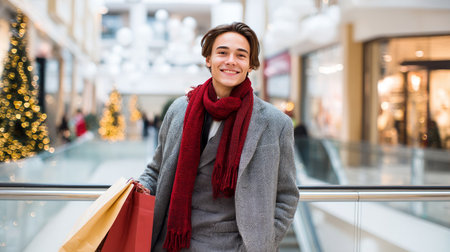 Merry Christmas and Happy New Year! A creative and unique Santa Claus imageの素材