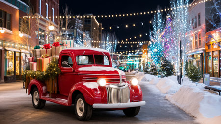 Merry Christmas and Happy New Year! A creative and unique Santa Claus imageの素材