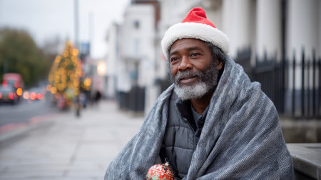 As a result of winter's cold, harshness, and warmth, holidays merge into one moment. The concept of loneliness and social support.の素材