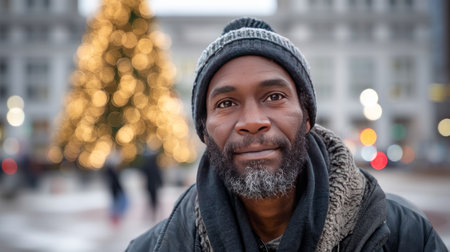 As a result of winter's cold, harshness, and warmth, holidays merge into one moment. The concept of loneliness and social support.の素材