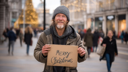 As a result of winter's cold, harshness, and warmth, holidays merge into one moment. The concept of loneliness and social support.の素材