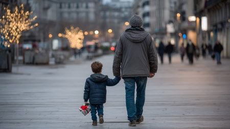 As a result of winter's cold, harshness, and warmth, holidays merge into one moment. The concept of loneliness and social support.の素材