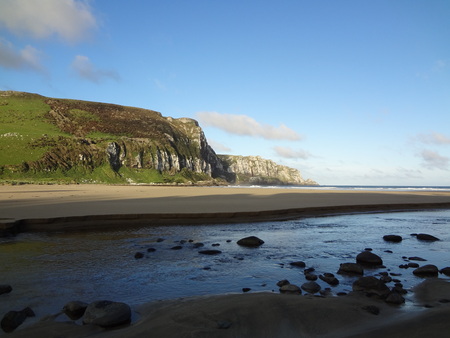 beautiful ocean bay in new zealandの写真素材
