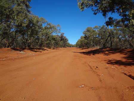 Australian desert roadの写真素材