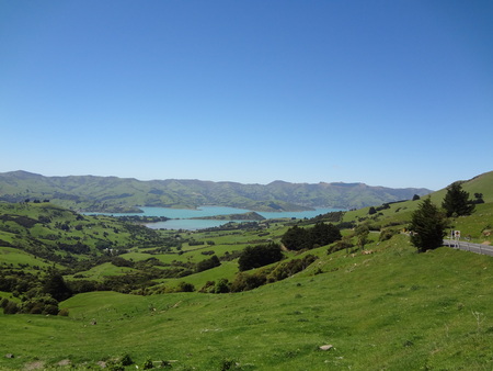 Banks Peninsula in New Zealandの写真素材