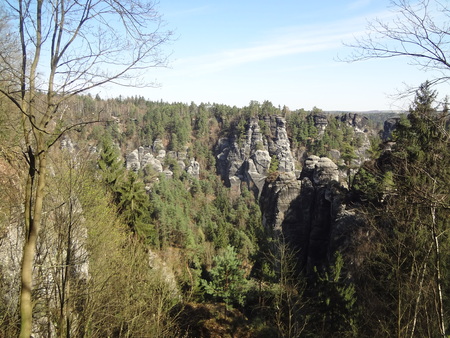 Elbe sandstone mountainsの写真素材