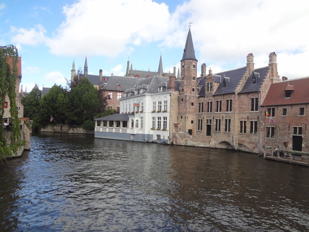 inner city of brugesの写真素材