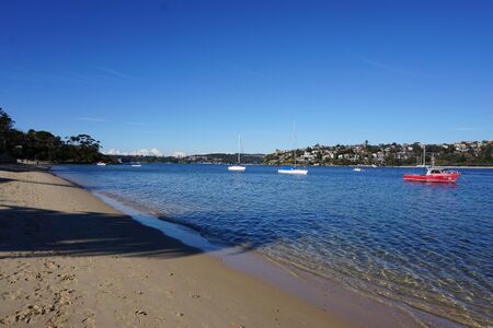 Beach within Sydney Harborの写真素材