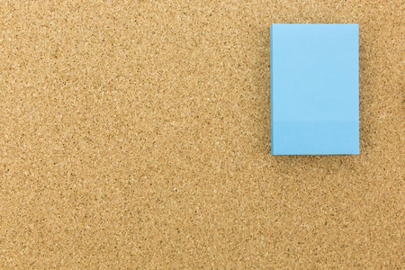blue note on cork boardの写真素材